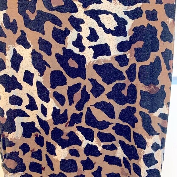 Jetset Leopard Cocktail Dress Medium (M) paired with Nine West Wristlet - Picture 4 of 8